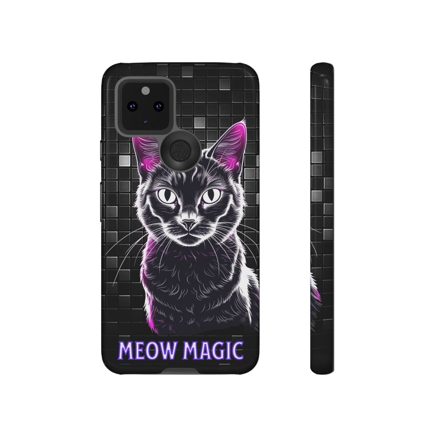 Cat Phone Case - Meow Magic, Cute Cat Lover Gift, Cat Mom Accessory, Pet-Themed Phone Cover, Stylish Cat Art Case