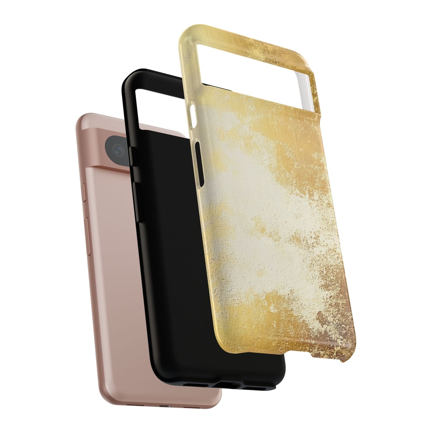 Stylish Phone Case - Gold Texture, Tough Cases, Protective Cover, Gift for Him, Glamorous Phone Accessory