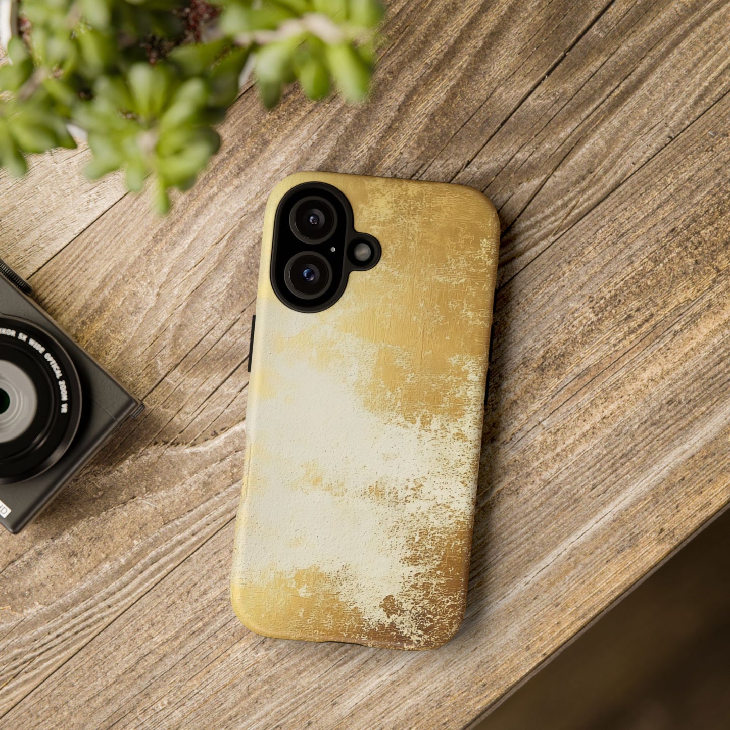 Stylish Phone Case - Gold Texture, Tough Cases, Protective Cover, Gift for Him, Glamorous Phone Accessory