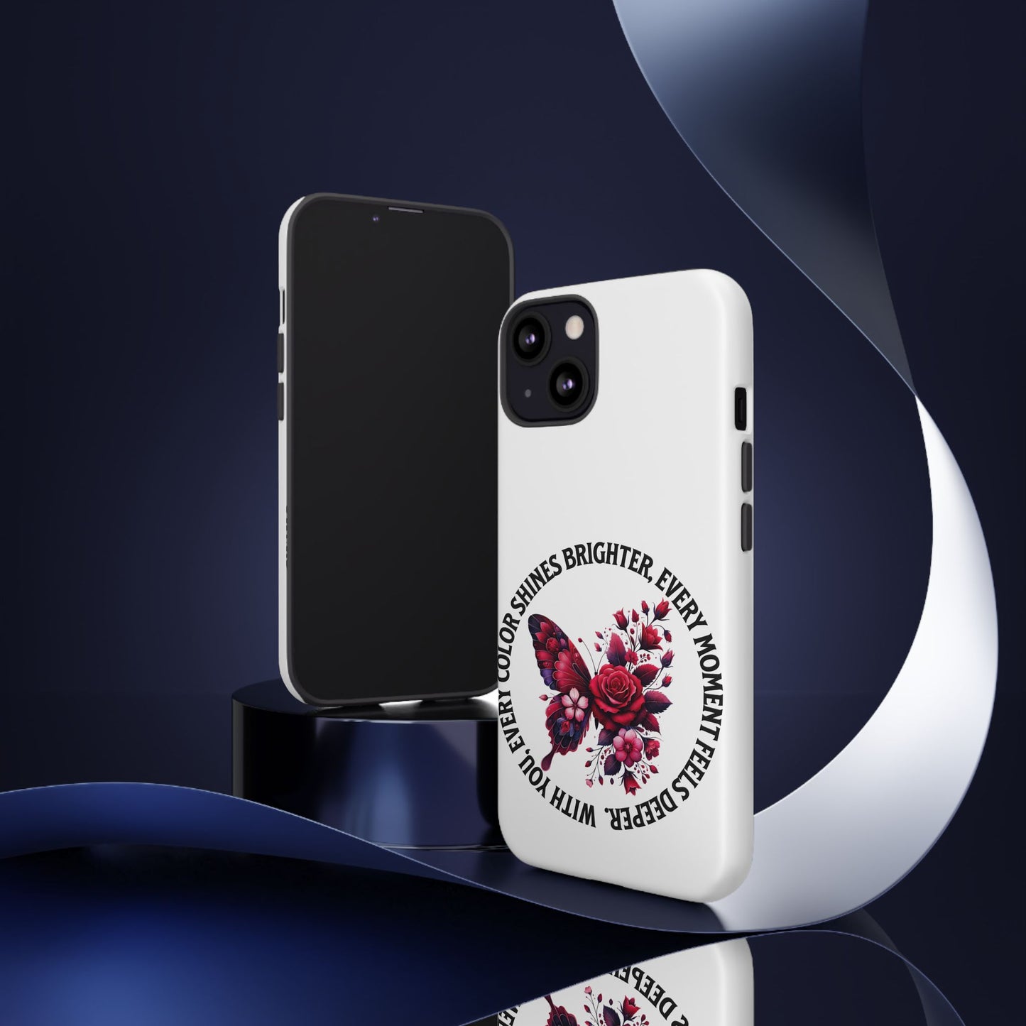 Artistic Phone Case with Butterfly and Quote, Gift for Nature Lovers, Stylish Accessory for All Occasions, Trendy Phone Cover, Floral [...]
