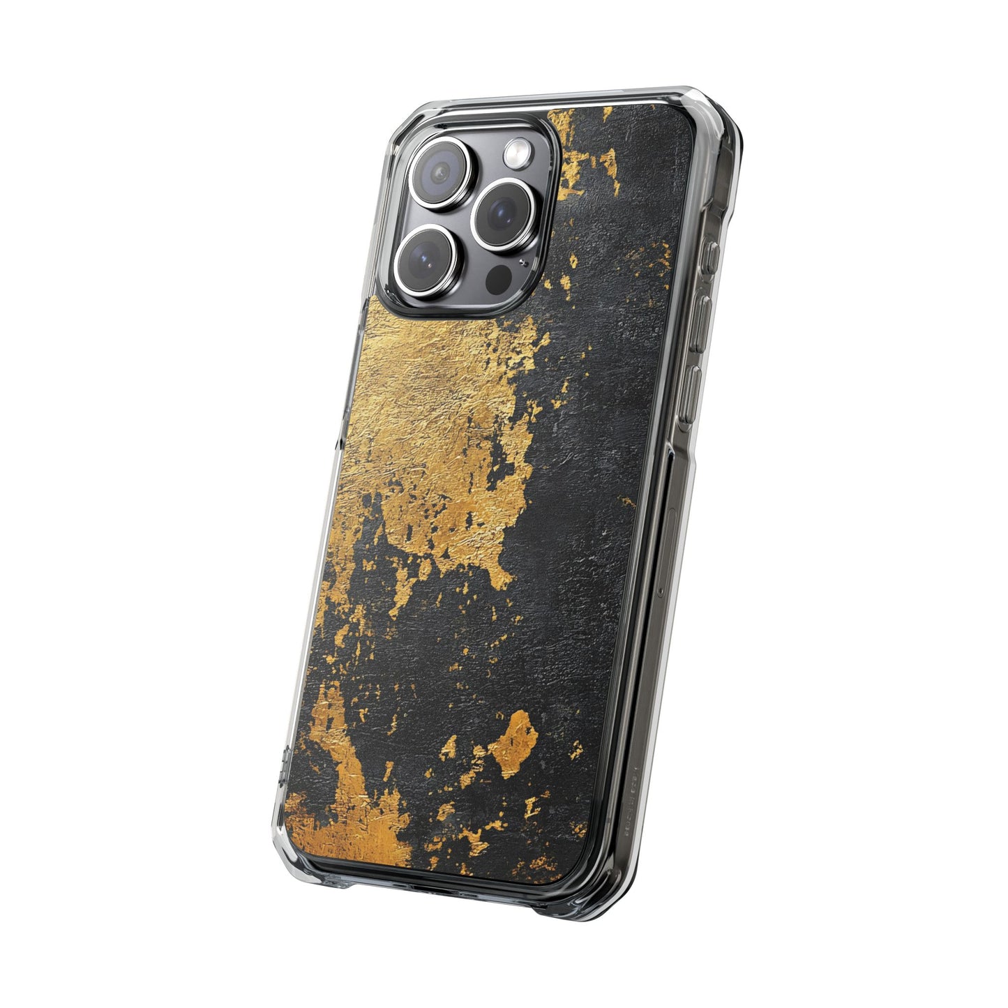 Stylish Magnetic Phone Case | Gold and Black Marble Design, Durable Slim Shell, Gift for Her, Trendy Tech Accessory, Customizable Cases