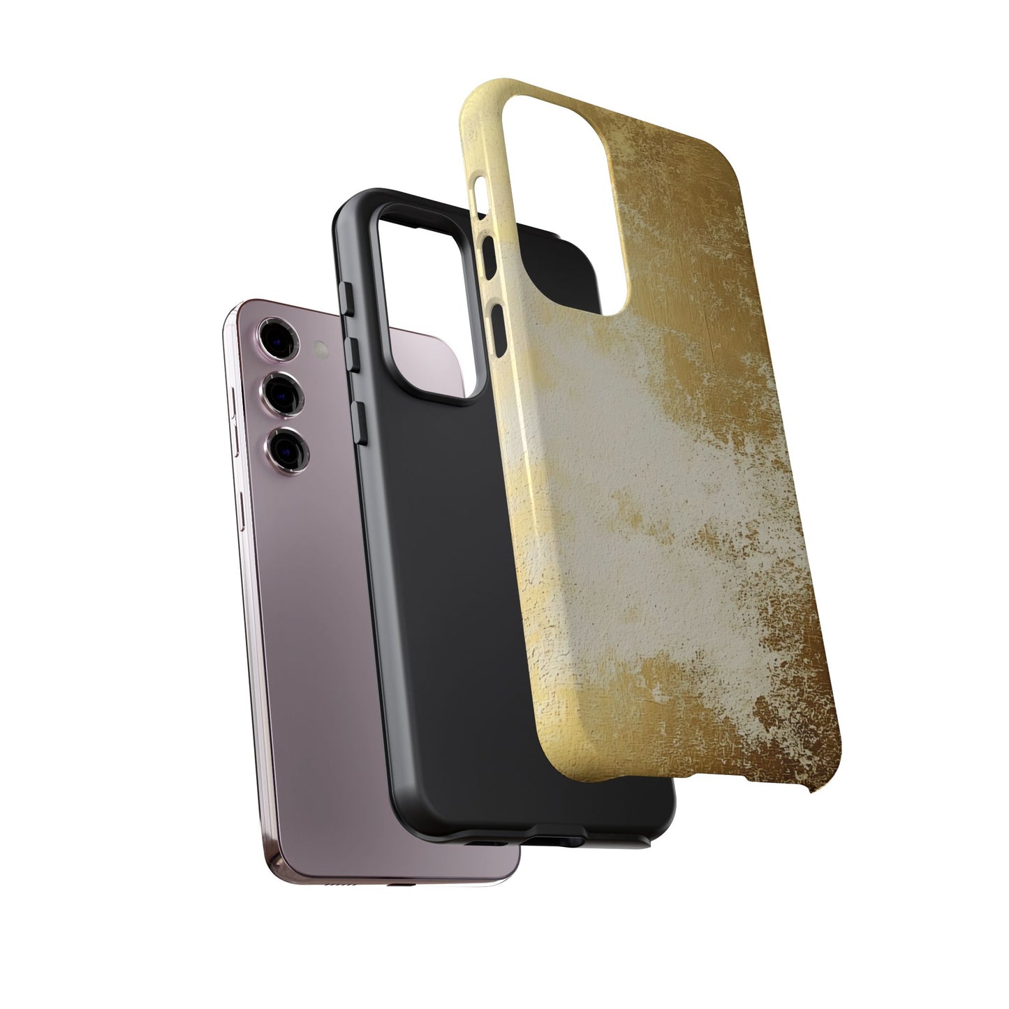 Stylish Phone Case - Gold Texture, Tough Cases, Protective Cover, Gift for Him, Glamorous Phone Accessory