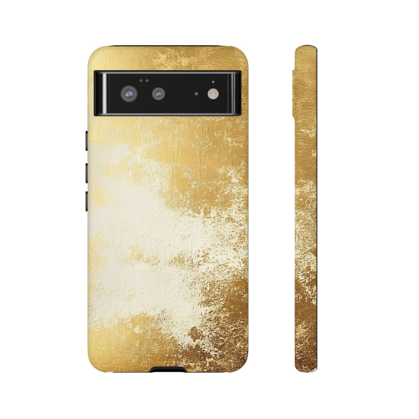 Stylish Phone Case - Gold Texture, Tough Cases, Protective Cover, Gift for Him, Glamorous Phone Accessory