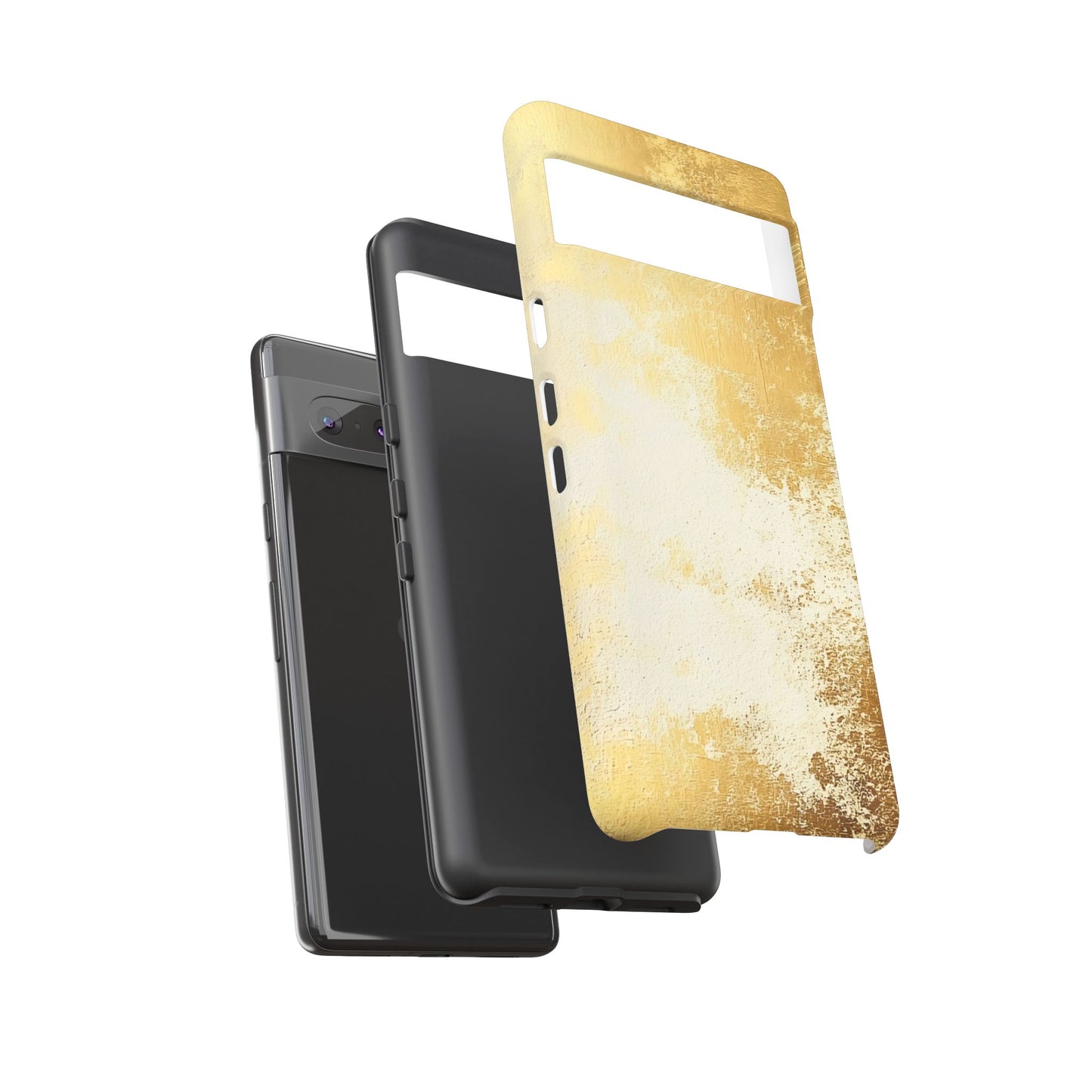 Stylish Phone Case - Gold Texture, Tough Cases, Protective Cover, Gift for Him, Glamorous Phone Accessory