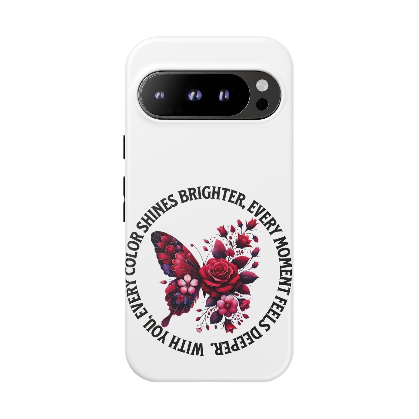 Artistic Phone Case with Butterfly and Quote, Gift for Nature Lovers, Stylish Accessory for All Occasions, Trendy Phone Cover, Floral [...]