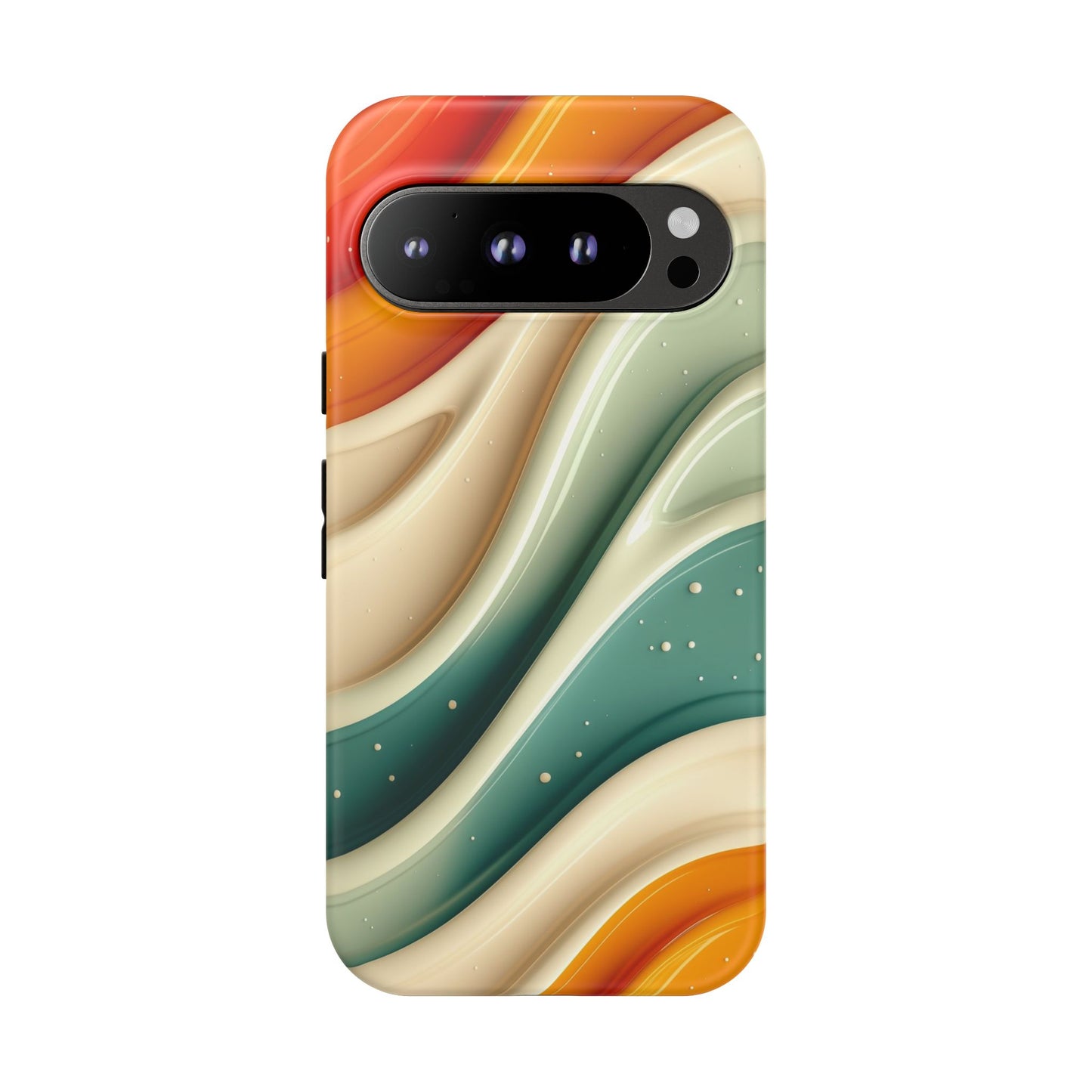 Retro Phone Case, Abstract Floral Design, Trendy Mobile Cover, Modern Tech Accessories, Gift for Her