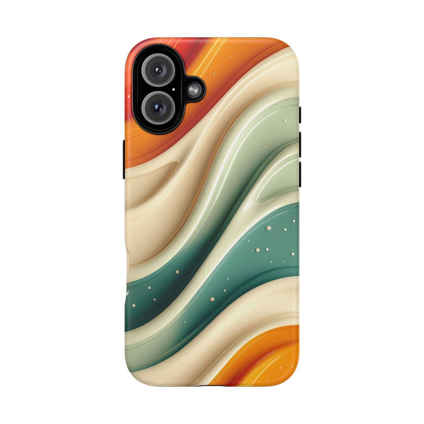 Retro Phone Case, Abstract Floral Design, Trendy Mobile Cover, Modern Tech Accessories, Gift for Her