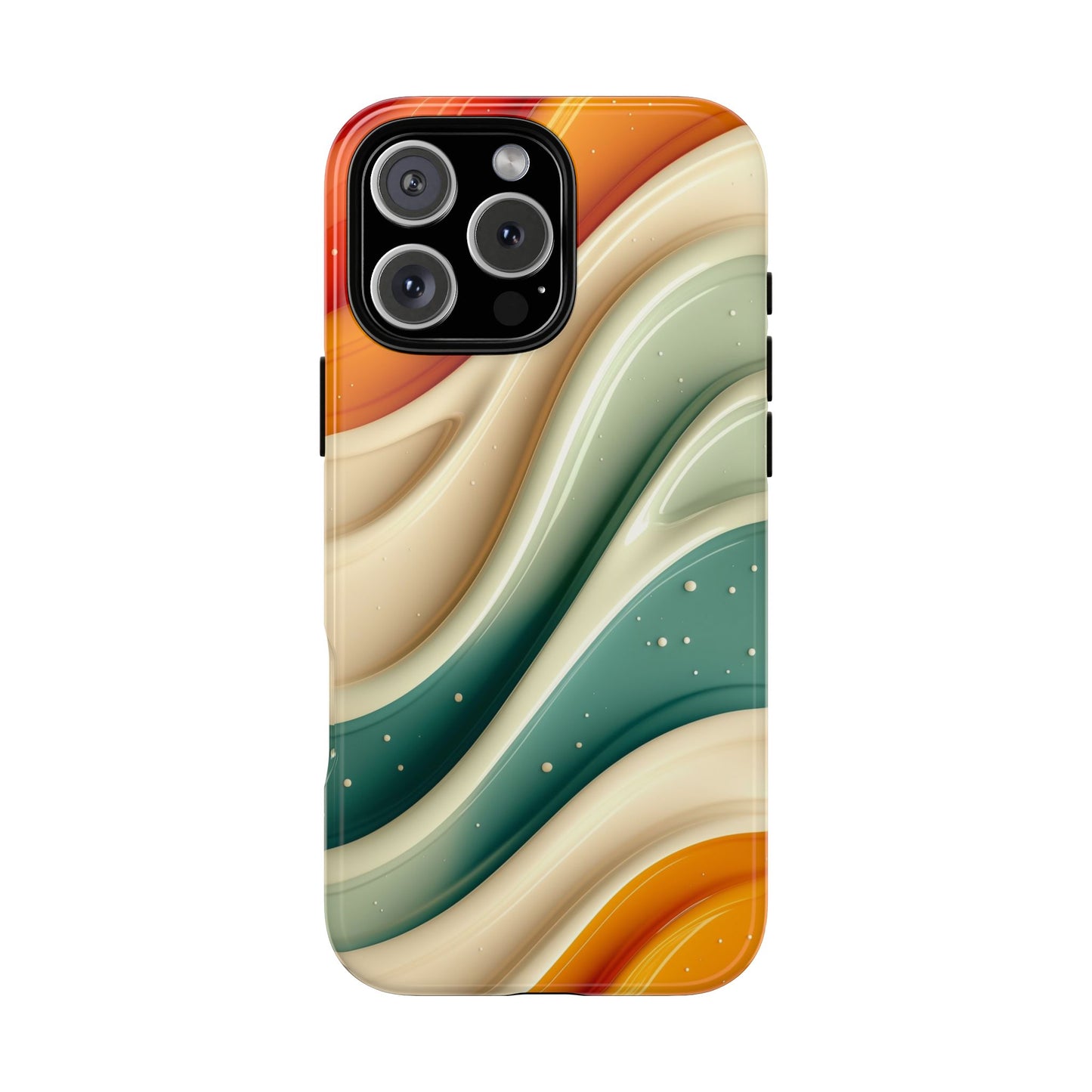 Retro Phone Case, Abstract Floral Design, Trendy Mobile Cover, Modern Tech Accessories, Gift for Her