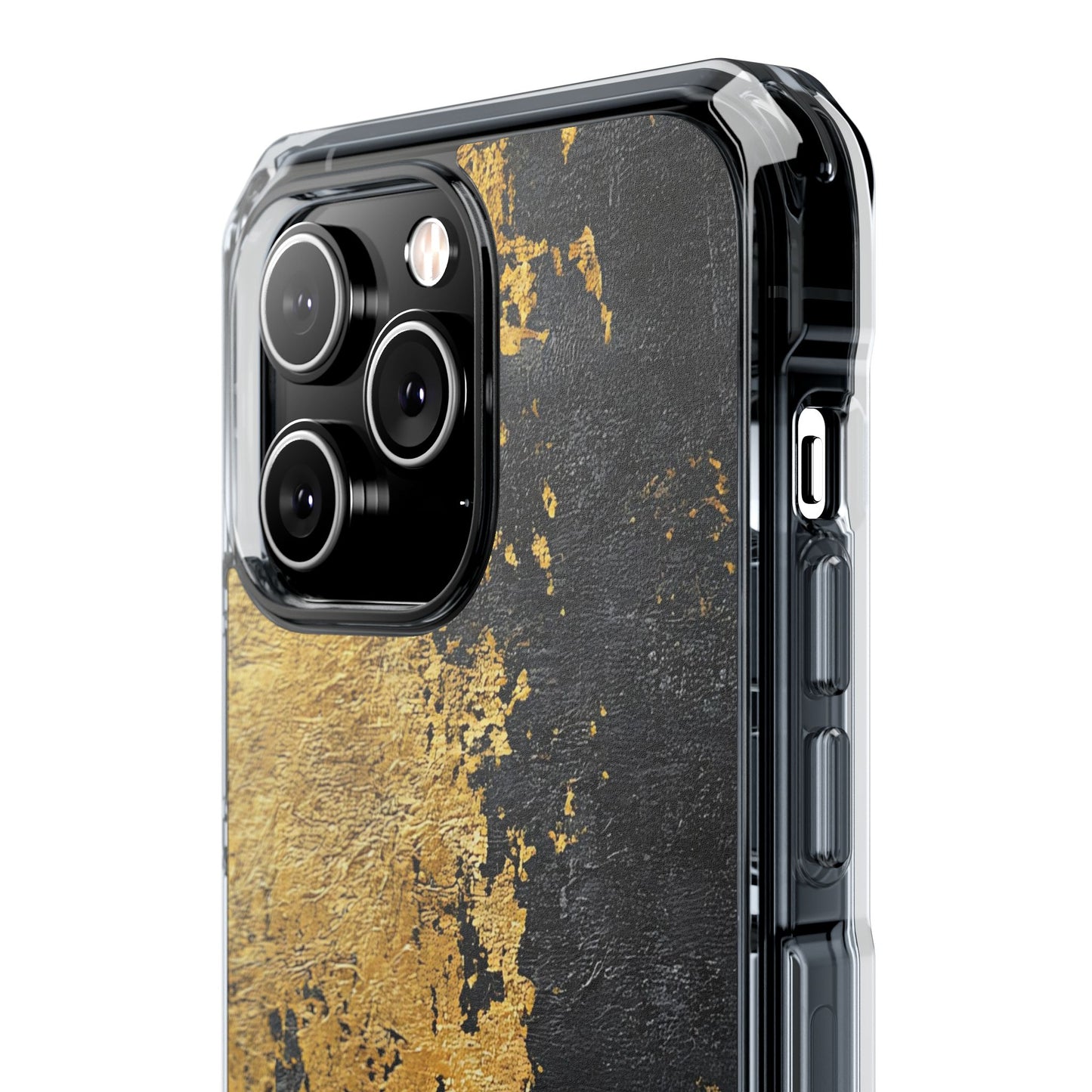 Stylish Magnetic Phone Case | Gold and Black Marble Design, Durable Slim Shell, Gift for Her, Trendy Tech Accessory, Customizable Cases