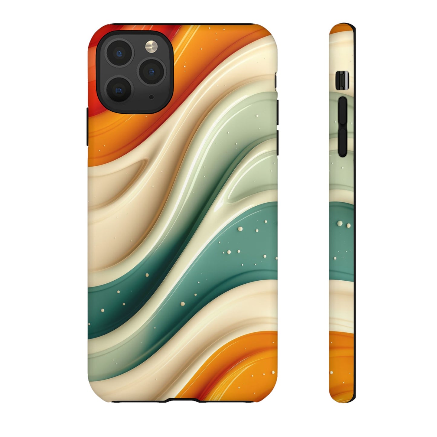 Retro Phone Case, Abstract Floral Design, Trendy Mobile Cover, Modern Tech Accessories, Gift for Her
