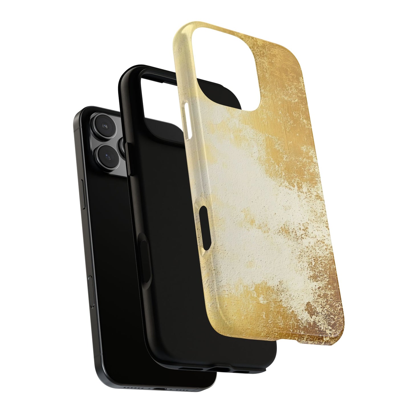 Stylish Phone Case - Gold Texture, Tough Cases, Protective Cover, Gift for Him, Glamorous Phone Accessory
