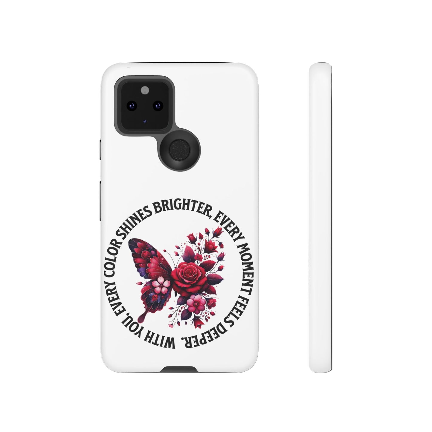 Artistic Phone Case with Butterfly and Quote, Gift for Nature Lovers, Stylish Accessory for All Occasions, Trendy Phone Cover, Floral [...]