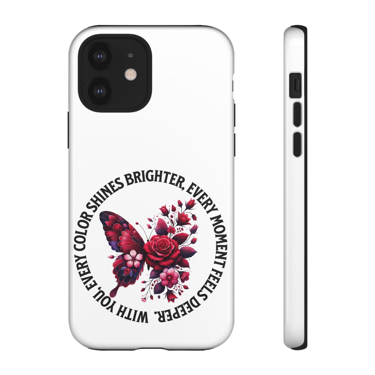Artistic Phone Case with Butterfly and Quote, Gift for Nature Lovers, Stylish Accessory for All Occasions, Trendy Phone Cover, Floral [...]