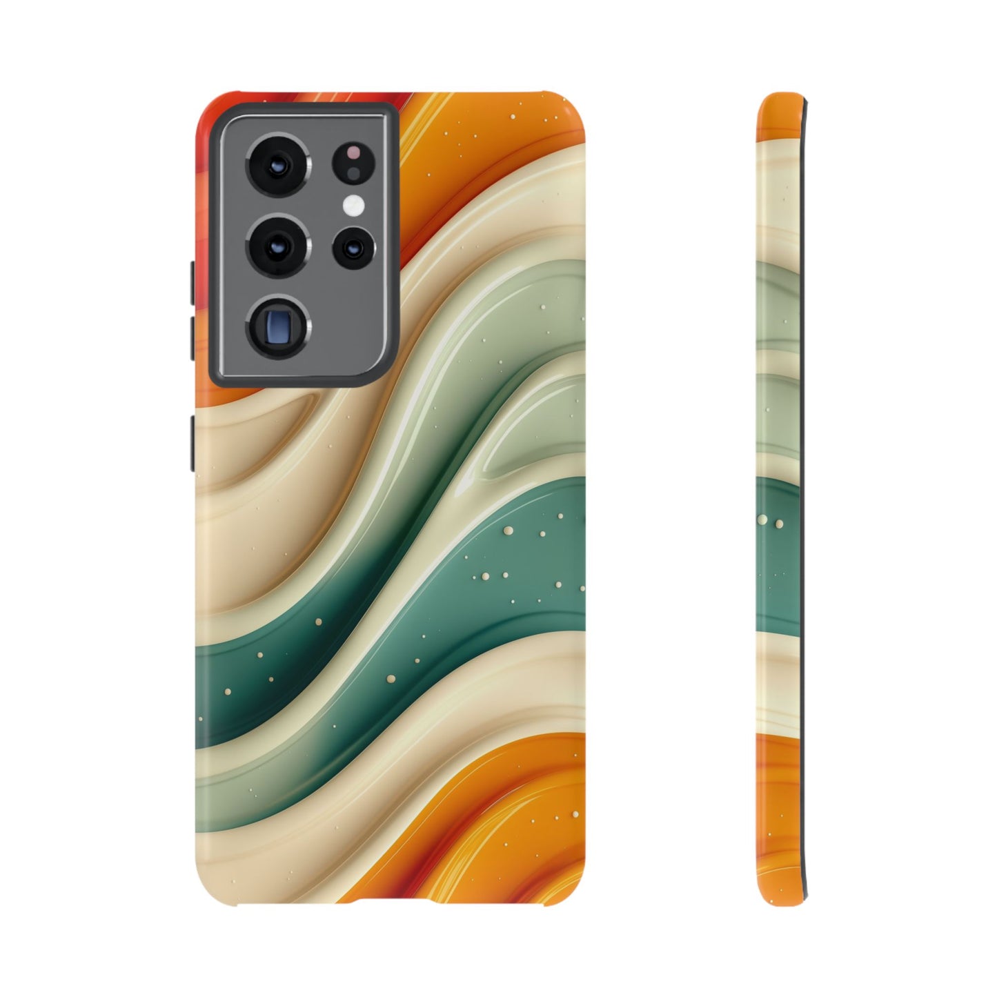 Retro Phone Case, Abstract Floral Design, Trendy Mobile Cover, Modern Tech Accessories, Gift for Her