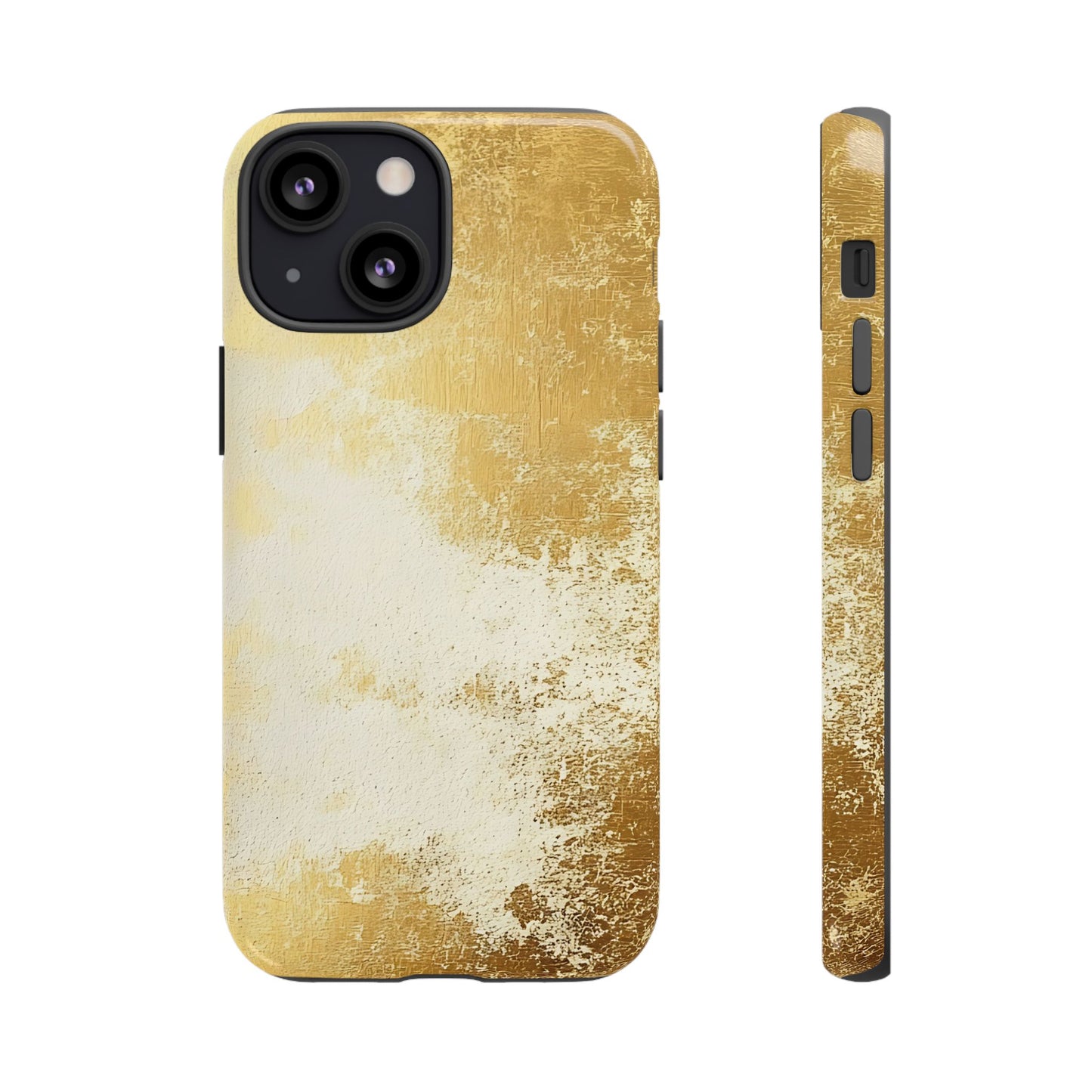 Stylish Phone Case - Gold Texture, Tough Cases, Protective Cover, Gift for Him, Glamorous Phone Accessory