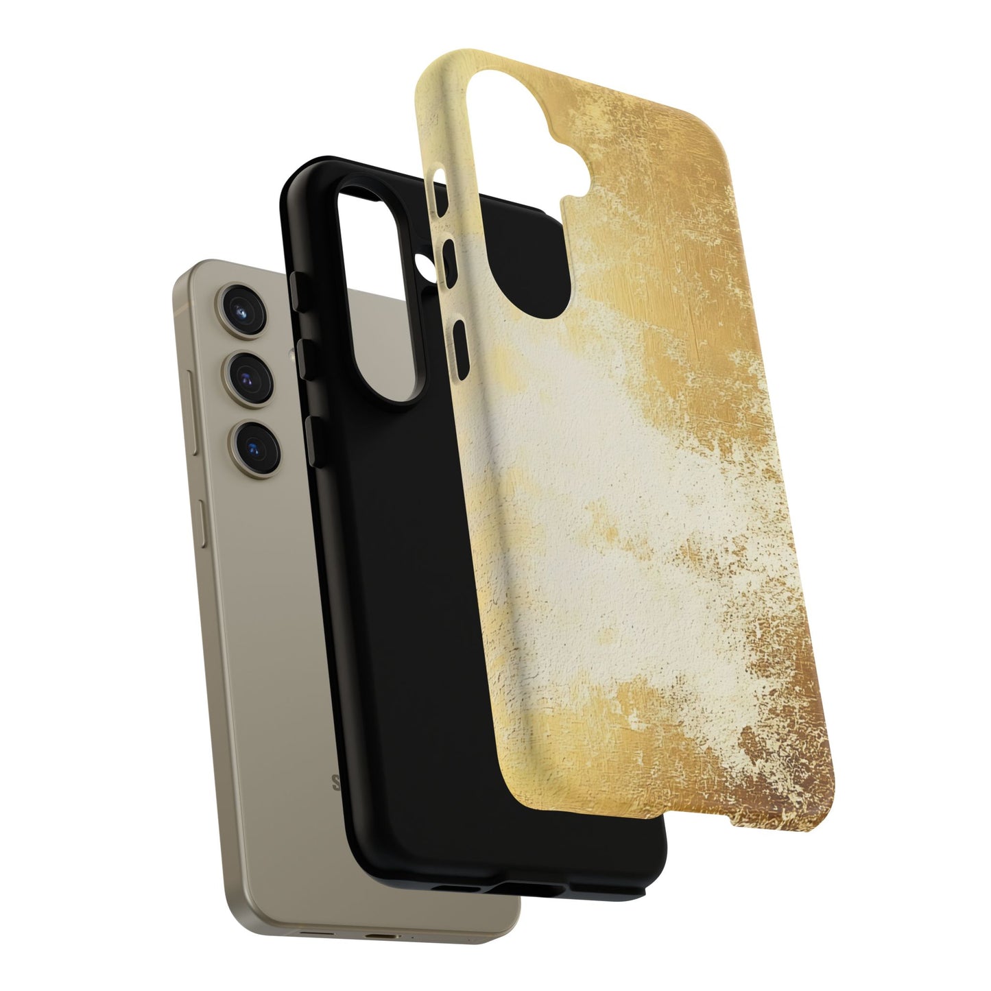 Stylish Phone Case - Gold Texture, Tough Cases, Protective Cover, Gift for Him, Glamorous Phone Accessory