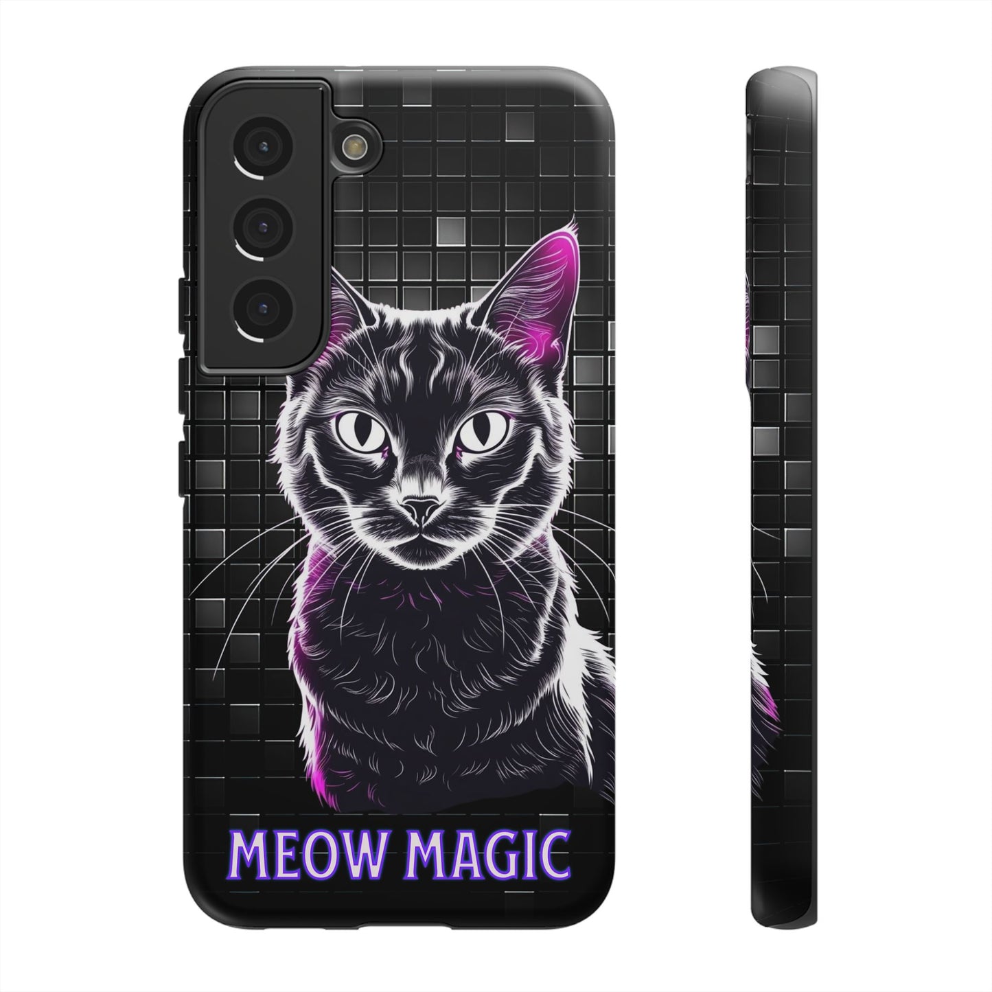Cat Phone Case - Meow Magic, Cute Cat Lover Gift, Cat Mom Accessory, Pet-Themed Phone Cover, Stylish Cat Art Case