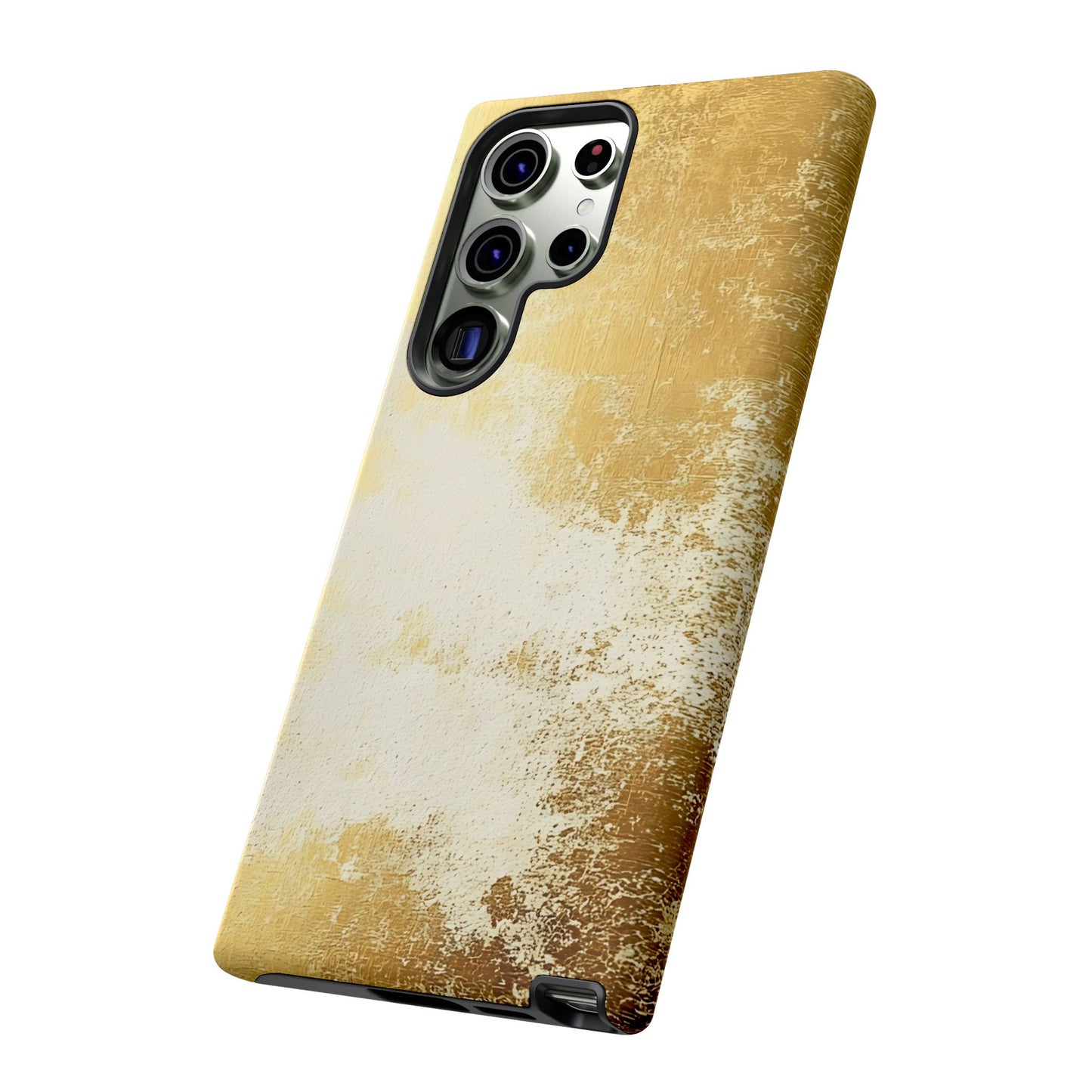 Stylish Phone Case - Gold Texture, Tough Cases, Protective Cover, Gift for Him, Glamorous Phone Accessory