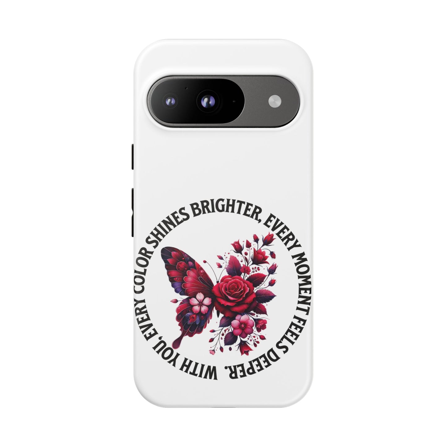 Artistic Phone Case with Butterfly and Quote, Gift for Nature Lovers, Stylish Accessory for All Occasions, Trendy Phone Cover, Floral [...]