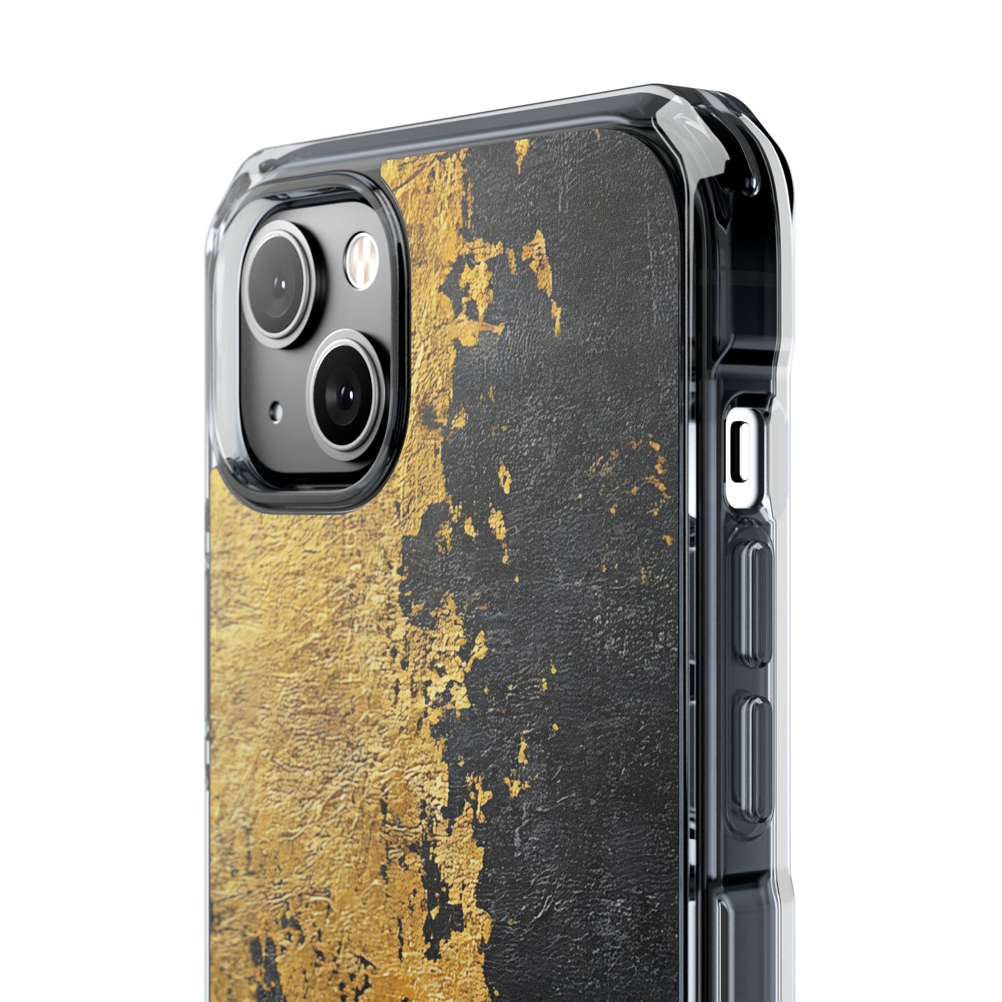 Stylish Magnetic Phone Case | Gold and Black Marble Design, Durable Slim Shell, Gift for Her, Trendy Tech Accessory, Customizable Cases