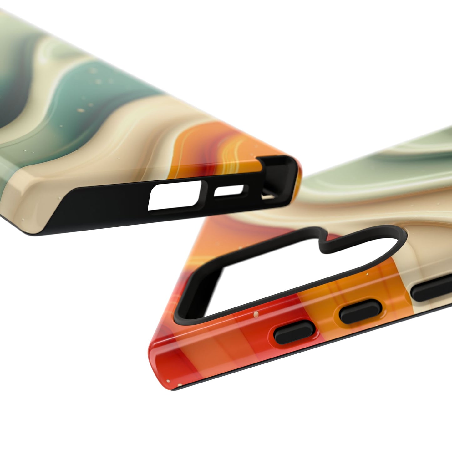 Retro Phone Case, Abstract Floral Design, Trendy Mobile Cover, Modern Tech Accessories, Gift for Her