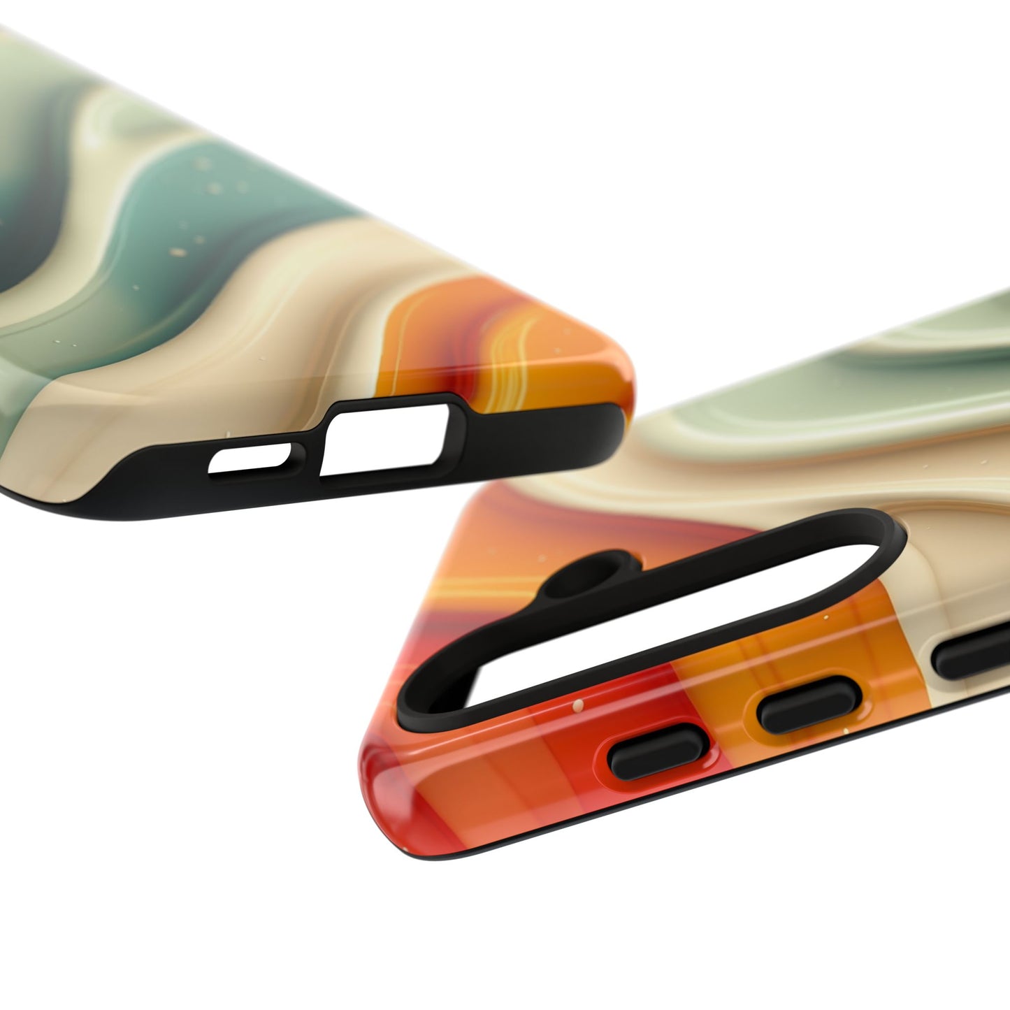 Retro Phone Case, Abstract Floral Design, Trendy Mobile Cover, Modern Tech Accessories, Gift for Her