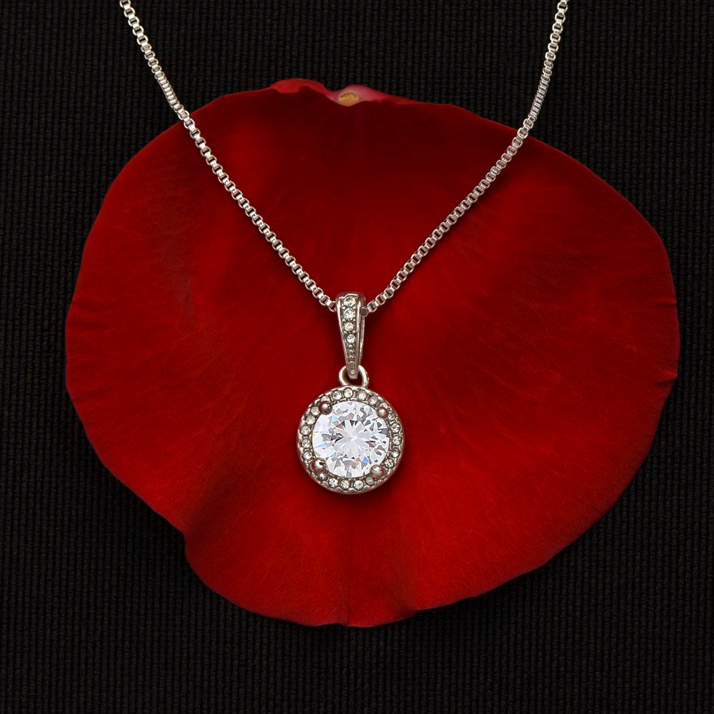 14K White Gold Cushion Cut Pendant – Sparkling Gift for Her