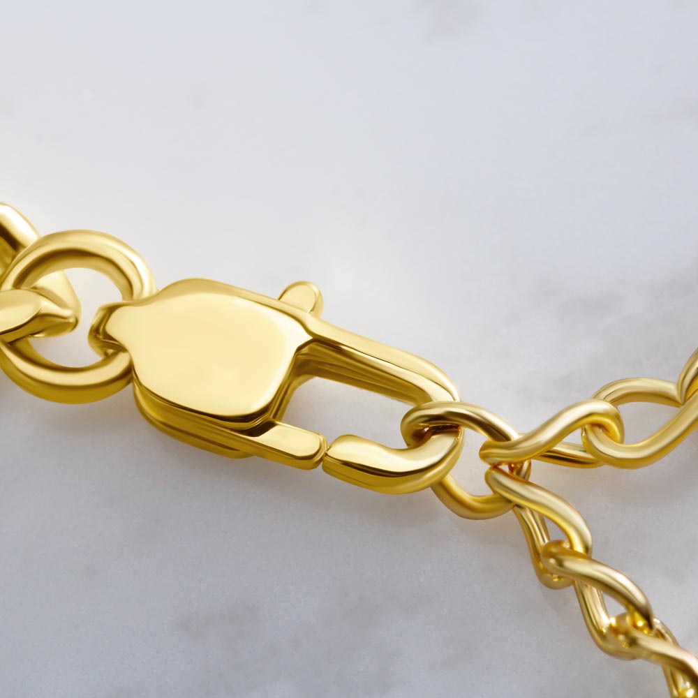 Men's 5mm Gold Curb Chain Necklace – Bold & Adjustable Statement Piece