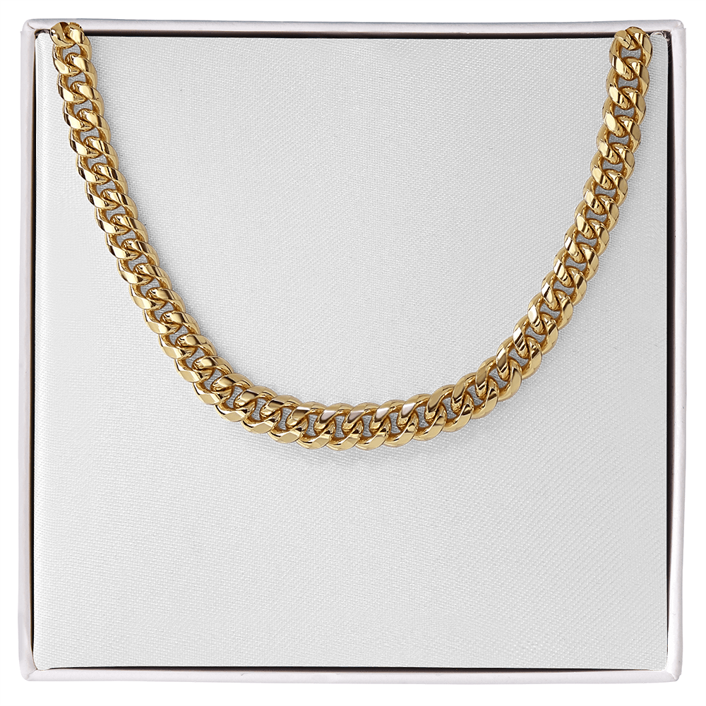 Men's 5mm Gold Curb Chain Necklace – Bold & Adjustable Statement Piece