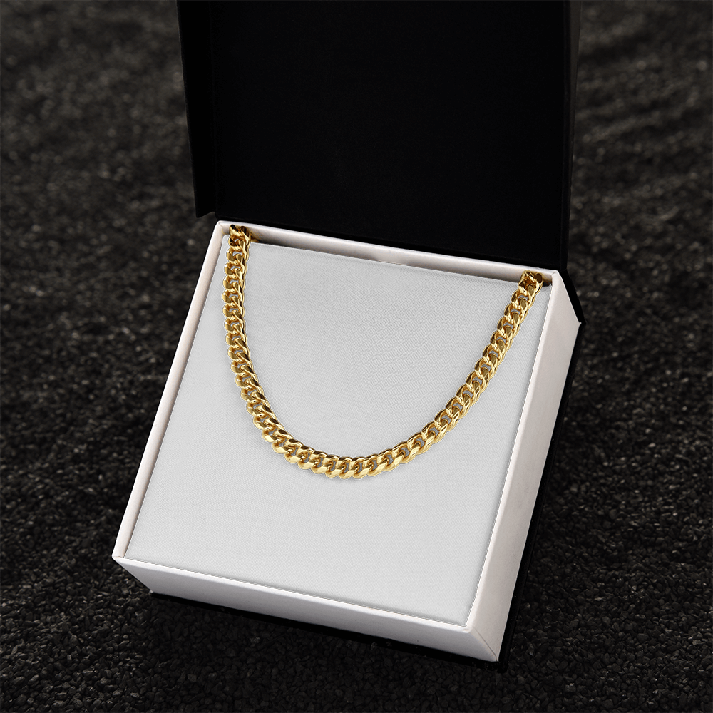 Men's 5mm Gold Curb Chain Necklace – Bold & Adjustable Statement Piece