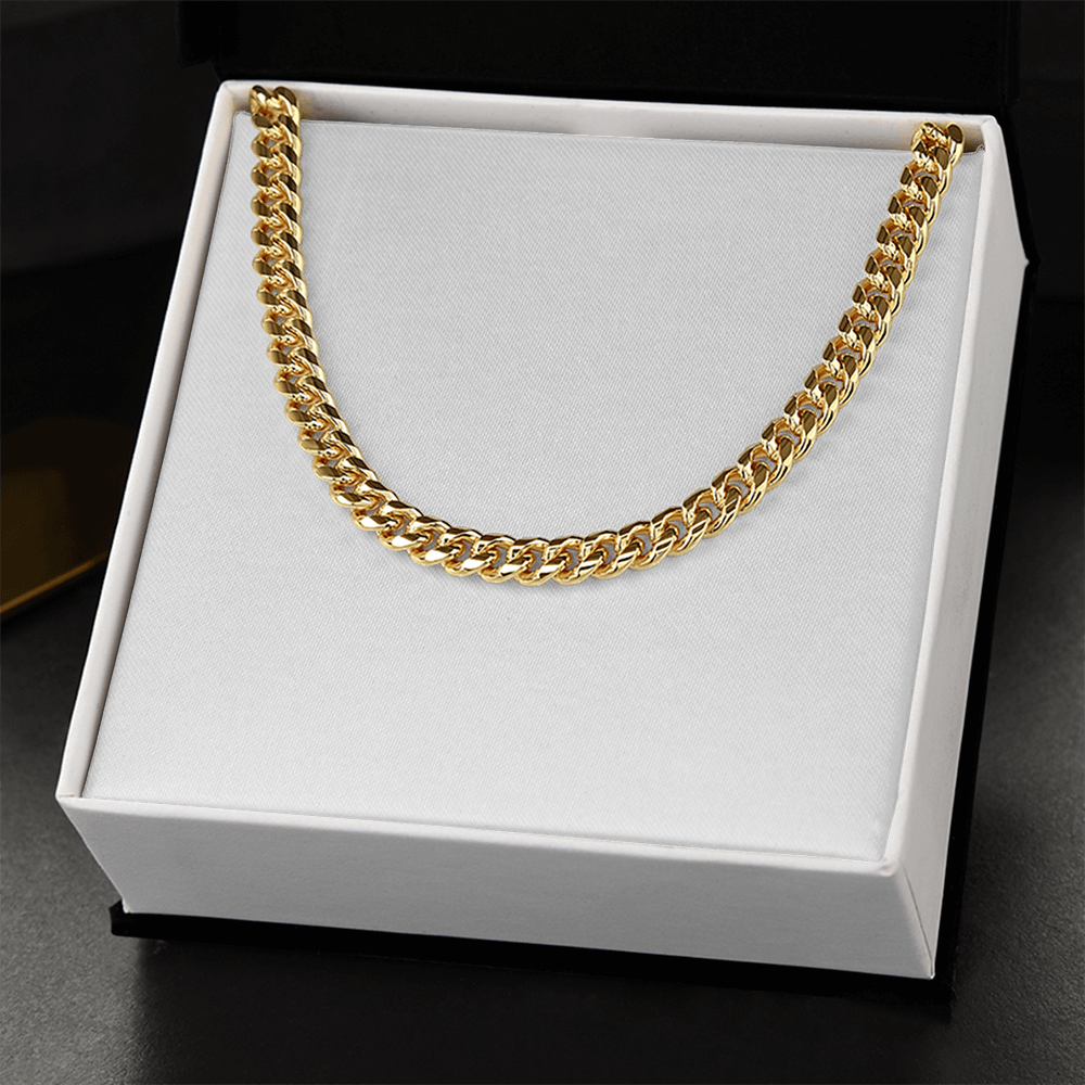 Men's 5mm Gold Curb Chain Necklace – Bold & Adjustable Statement Piece