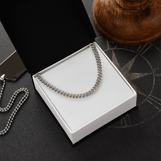 Men's 5mm Gold Curb Chain Necklace – Bold & Adjustable Statement Piece