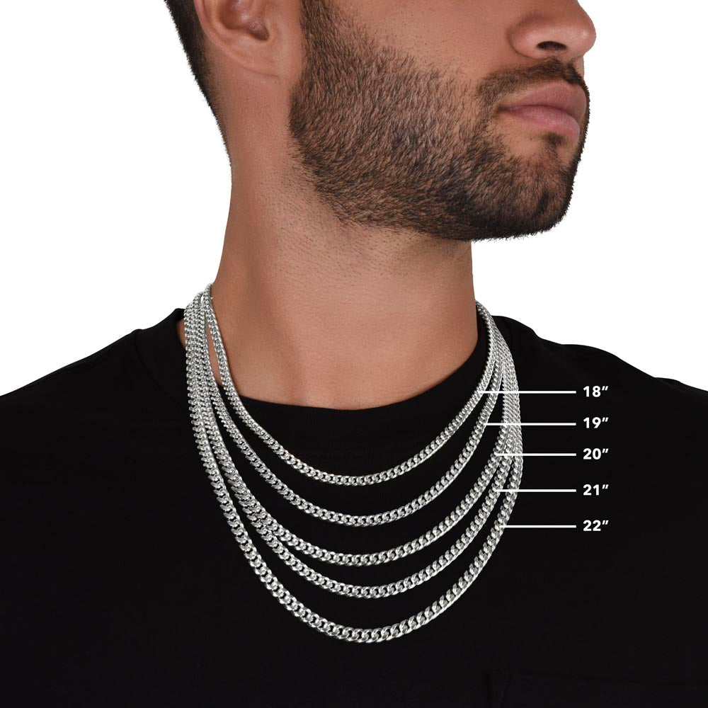 Men's 5mm Gold Curb Chain Necklace – Bold & Adjustable Statement Piece