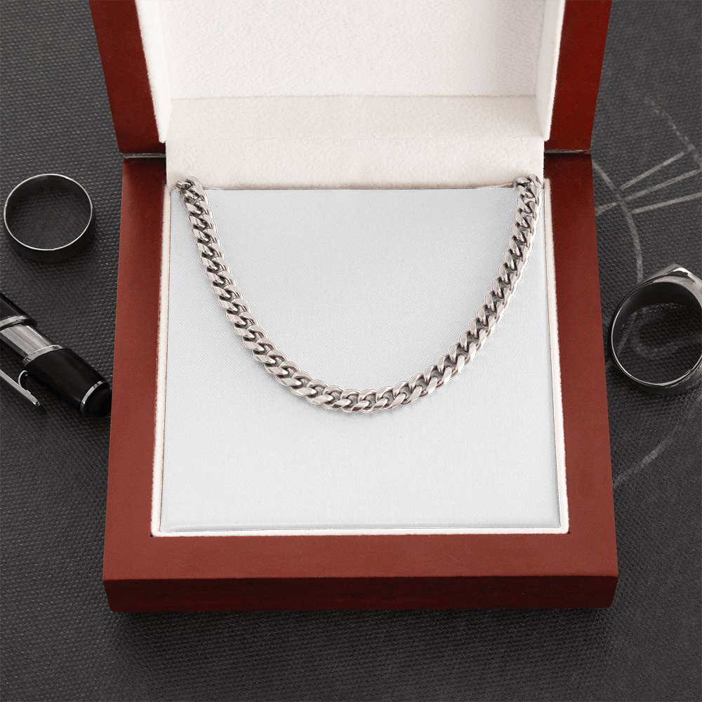 Men's 5mm Gold Curb Chain Necklace – Bold & Adjustable Statement Piece