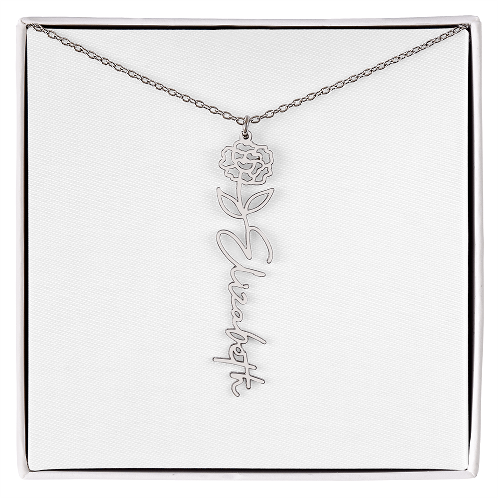 Custom Name Necklace with Elegant Script Font – Personalized Jewelry Gift