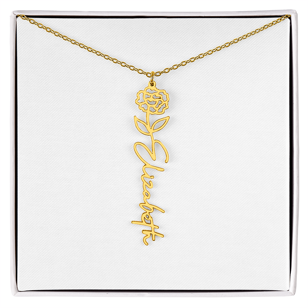 Custom Name Necklace with Elegant Script Font – Personalized Jewelry Gift