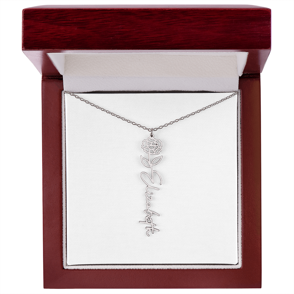 Custom Name Necklace with Elegant Script Font – Personalized Jewelry Gift