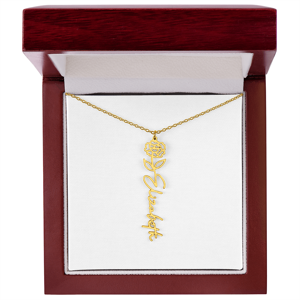Custom Name Necklace with Elegant Script Font – Personalized Jewelry Gift