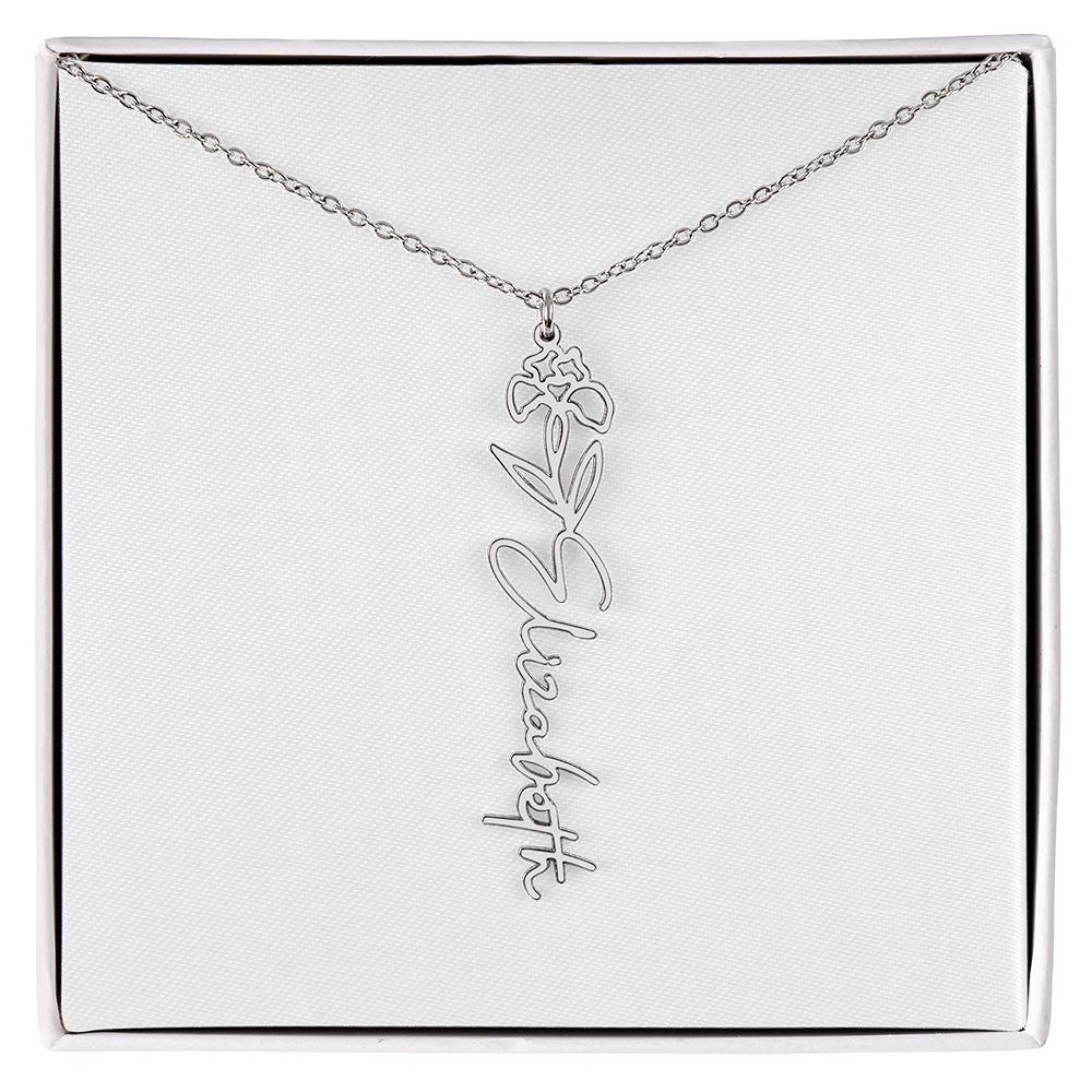 Custom Name Necklace with Elegant Script Font – Personalized Jewelry Gift