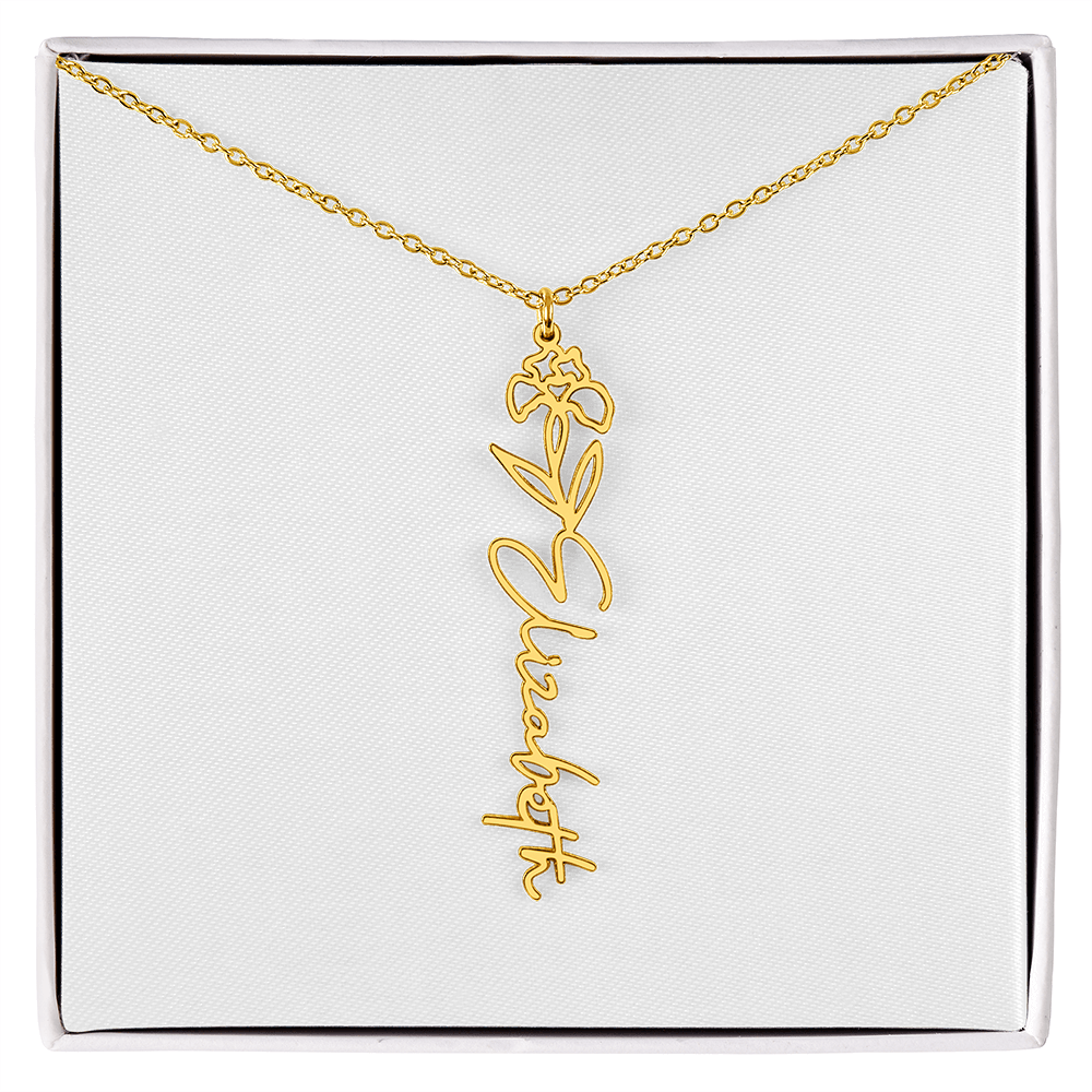 Custom Name Necklace with Elegant Script Font – Personalized Jewelry Gift