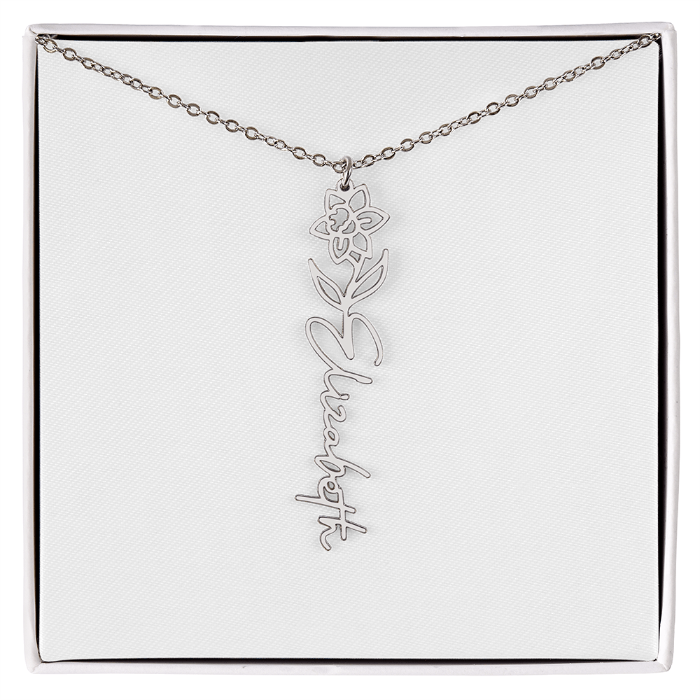 Custom Name Necklace with Elegant Script Font – Personalized Jewelry Gift