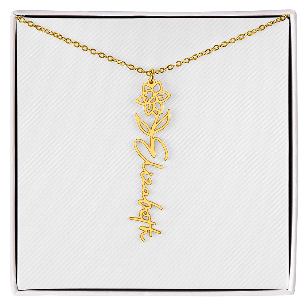 Custom Name Necklace with Elegant Script Font – Personalized Jewelry Gift