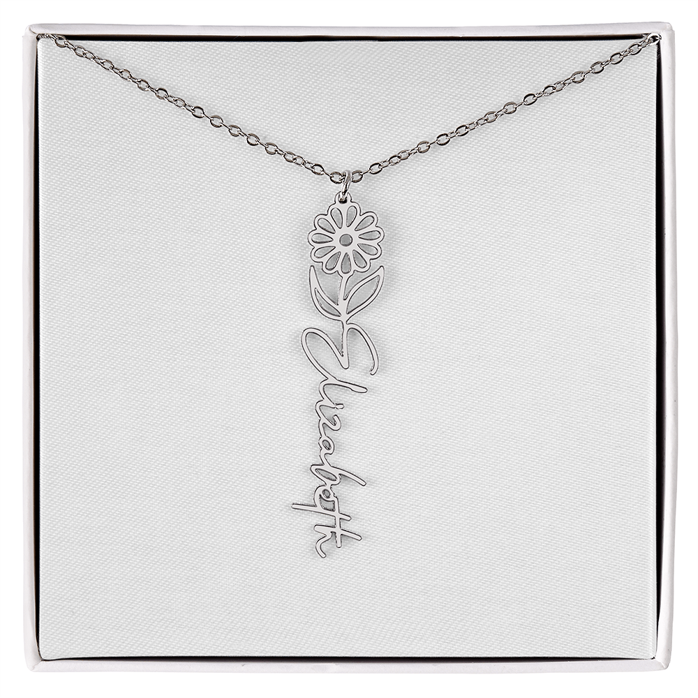 Custom Name Necklace with Elegant Script Font – Personalized Jewelry Gift