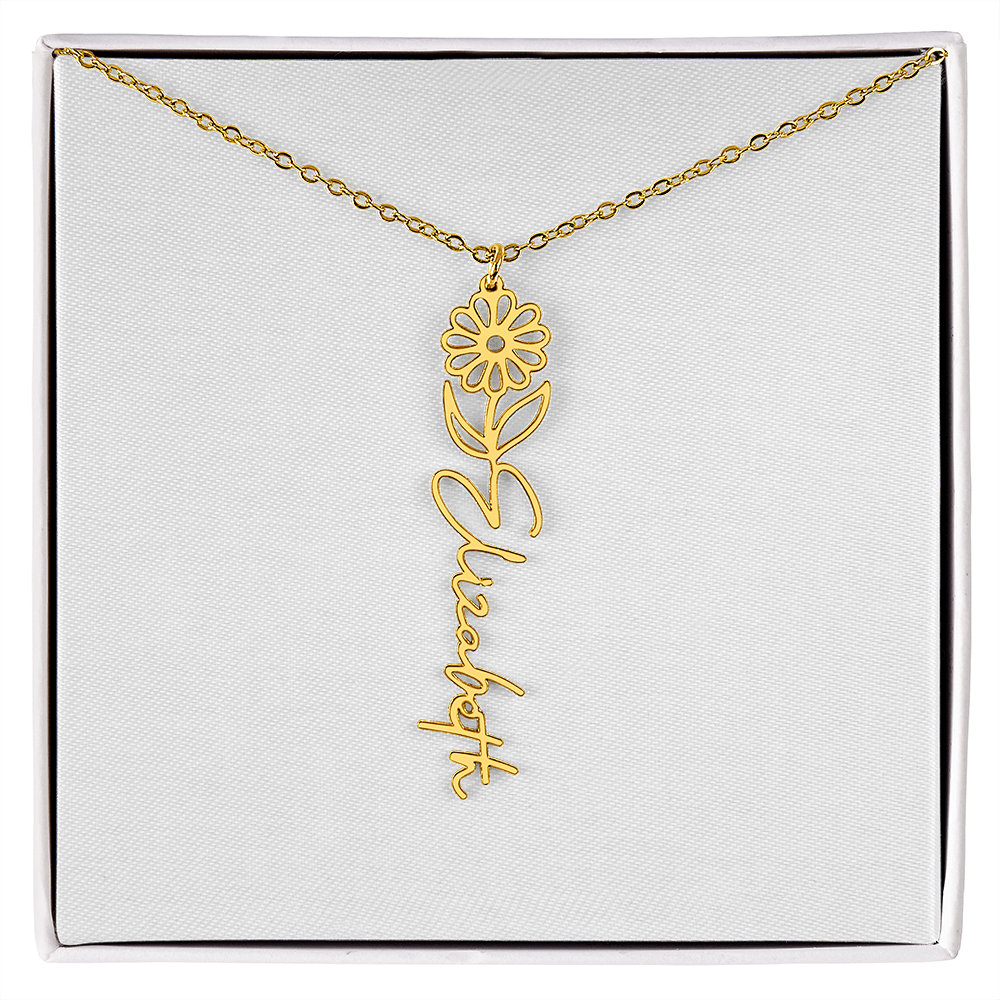 Custom Name Necklace with Elegant Script Font – Personalized Jewelry Gift