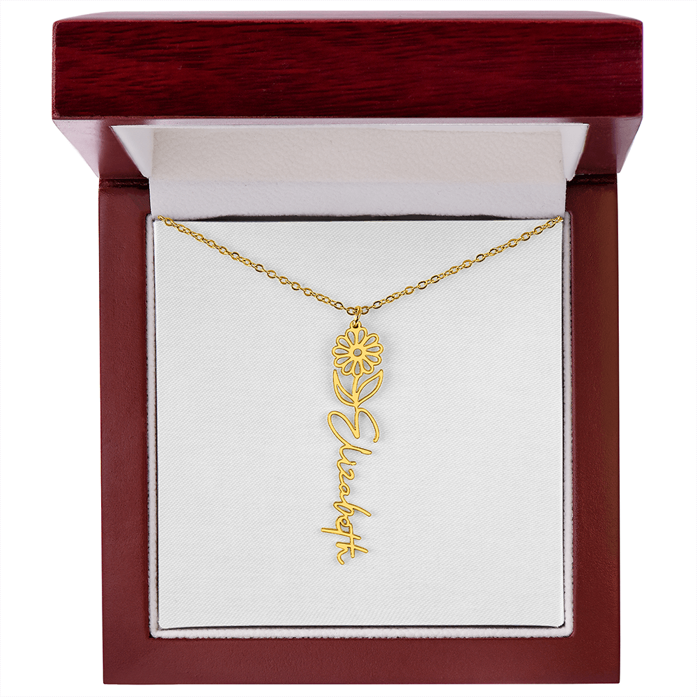 Custom Name Necklace with Elegant Script Font – Personalized Jewelry Gift