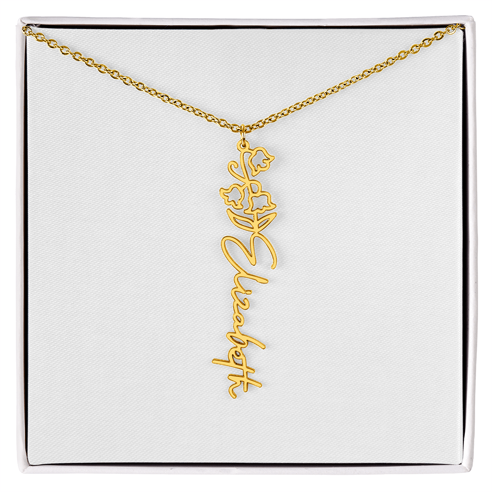 Custom Name Necklace with Elegant Script Font – Personalized Jewelry Gift