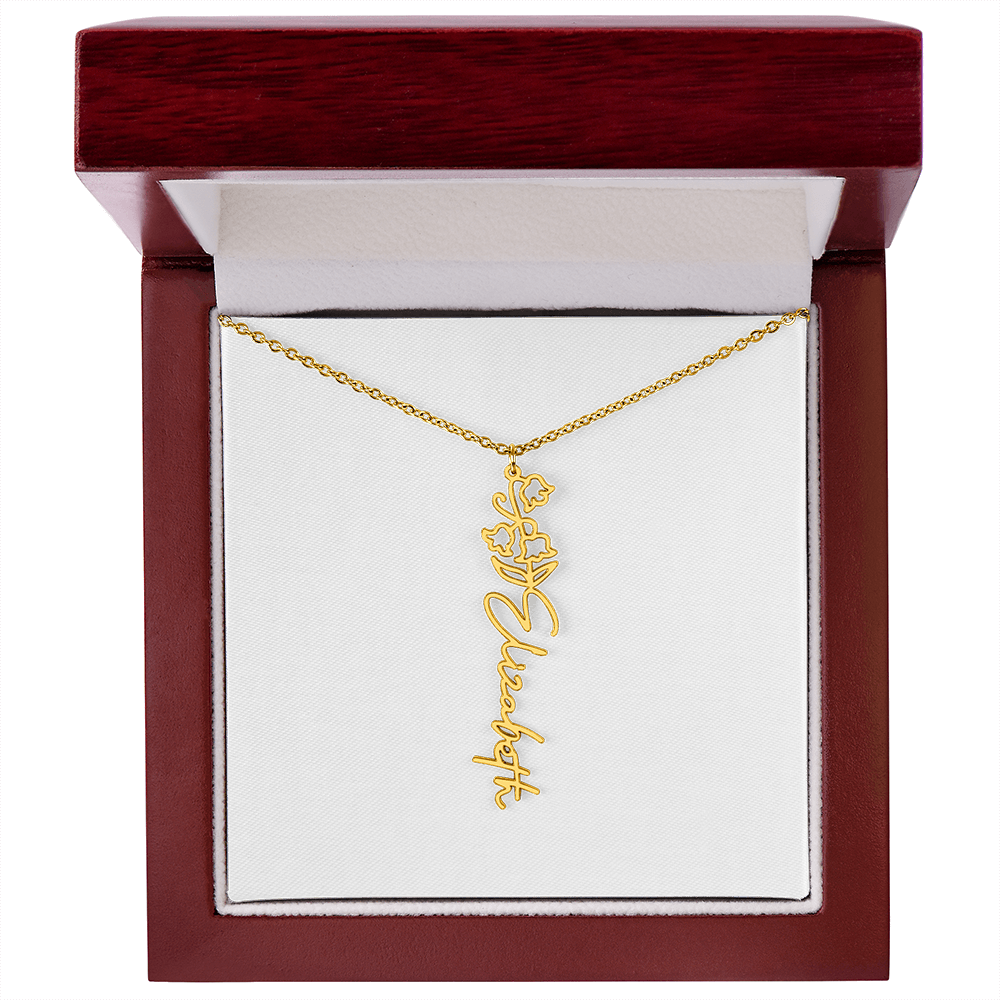Custom Name Necklace with Elegant Script Font – Personalized Jewelry Gift