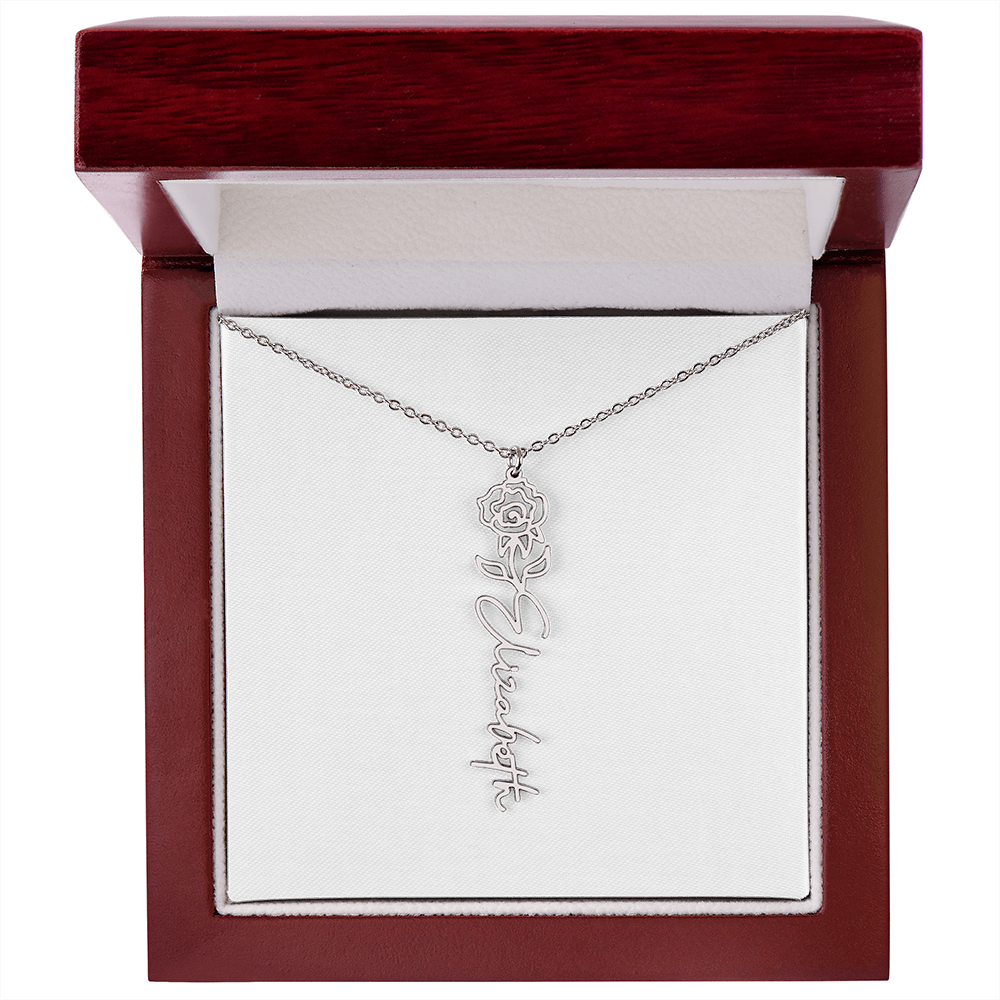 Custom Name Necklace with Elegant Script Font – Personalized Jewelry Gift