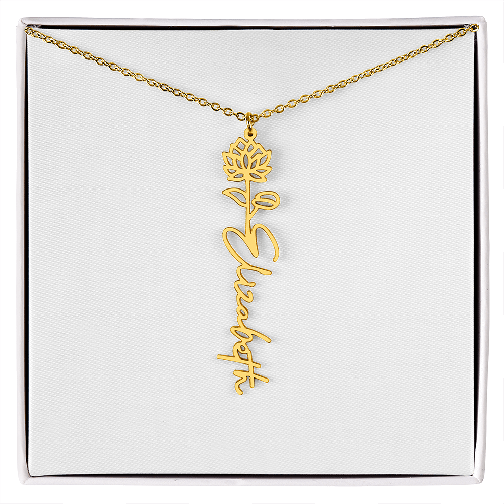 Custom Name Necklace with Elegant Script Font – Personalized Jewelry Gift