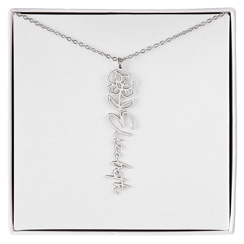 Custom Name Necklace with Elegant Script Font – Personalized Jewelry Gift